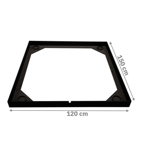 Rama do zabudowy w podłodze wagi pomostowej o wymiarach 120x150 cm